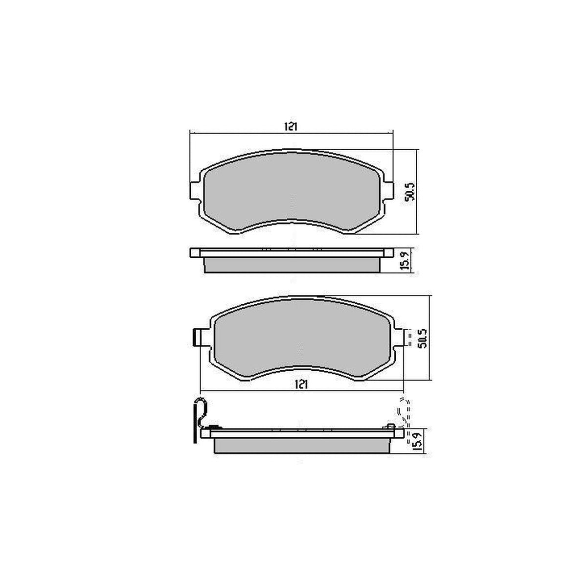 RDA GP Max Brake Pad Set Front/Rear RDB1148