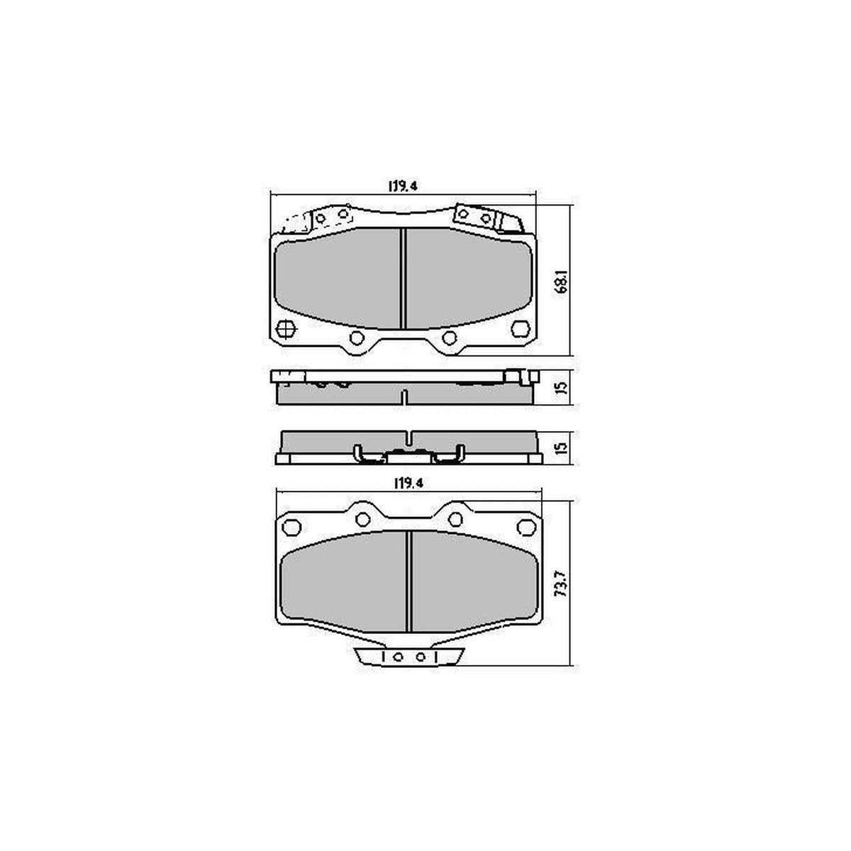 RDA Phantom Ceramic Brake Pad Set Front RDC1149