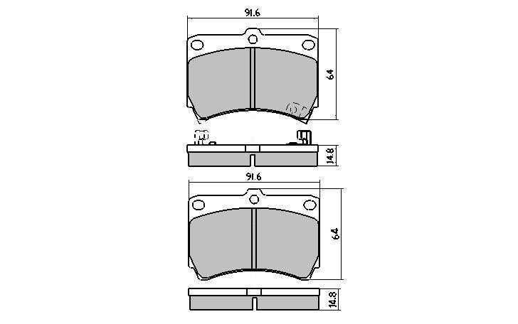 RDA GP Max Brake Pad Set Front RDB1158