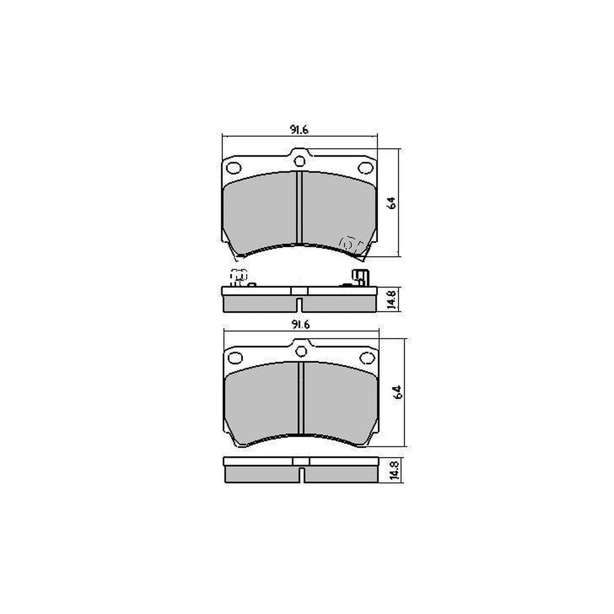 RDA Phantom Ceramic Brake Pad Set Front RDC1158