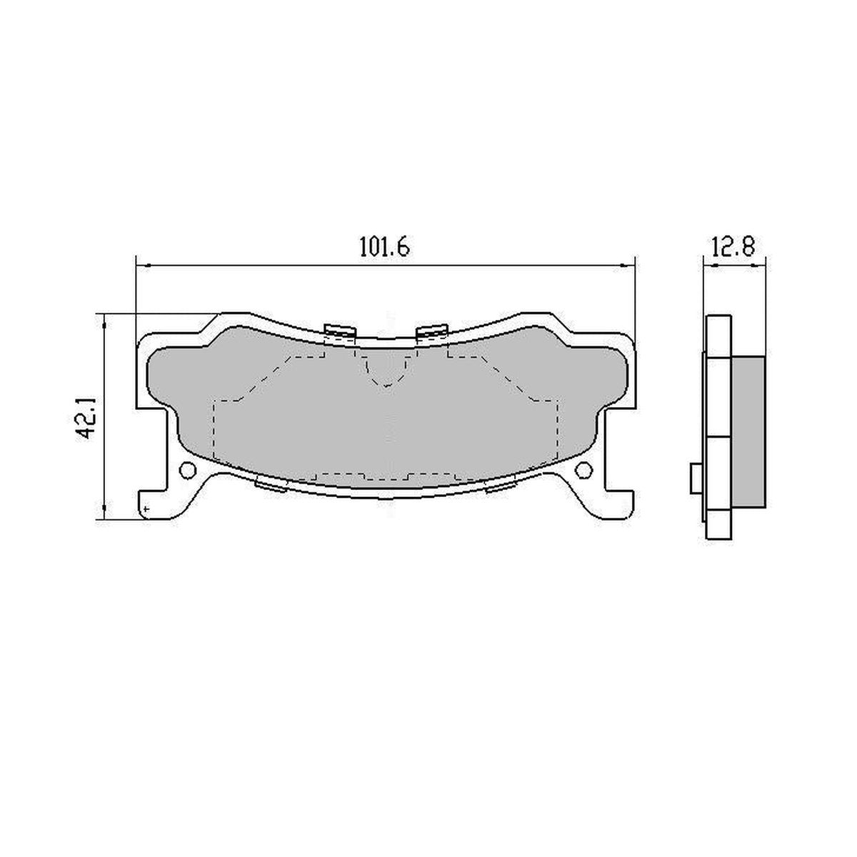 RDA GP Max Brake Pad Set Rear RDB1159