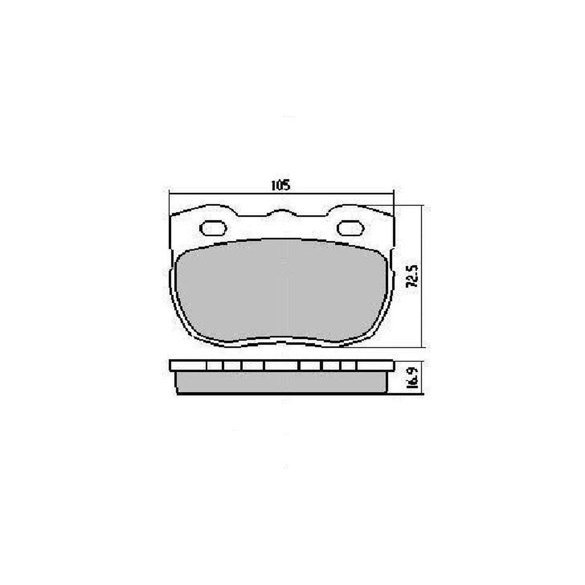 RDA GP Max Brake Pad Set Front RDB1176