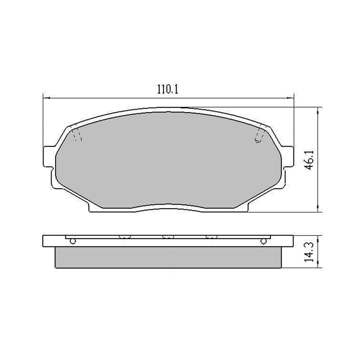 RDA GP Max Brake Pad Set Front RDB1178