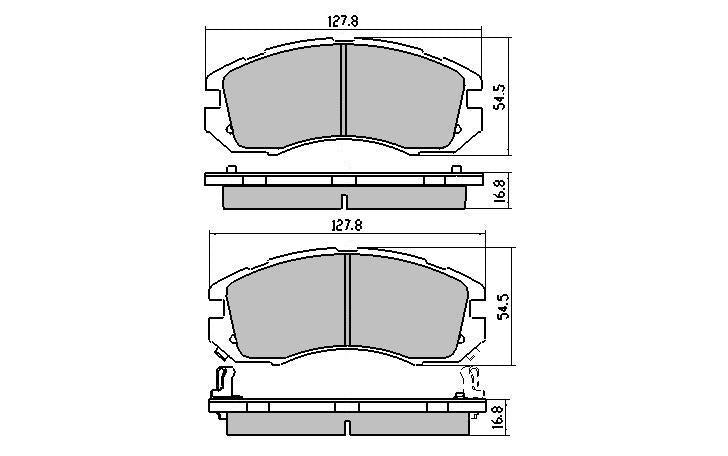 RDA GP Max Brake Pad Set Front RDB1185