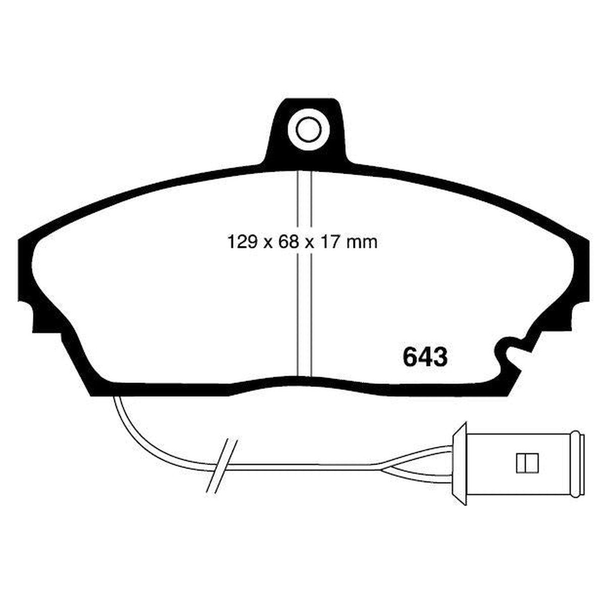RDA GP Max Brake Pad Set Front RDB1189