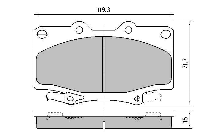 RDA GP Max Brake Pad Set Front RDB1199