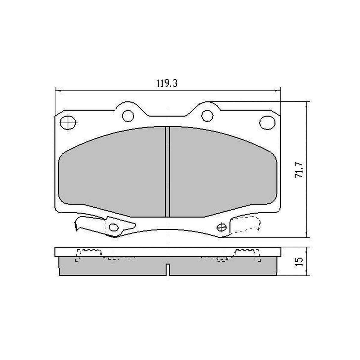 RDA Phantom Ceramic Brake Pad Set Front RDC1199