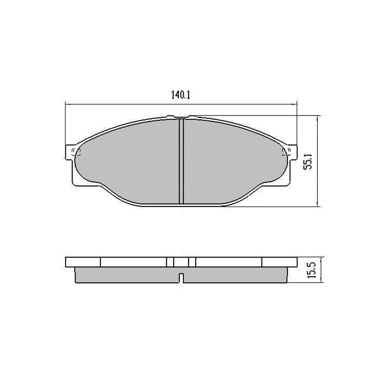 RDA Phantom Ceramic Brake Pad Set Front RDC1205