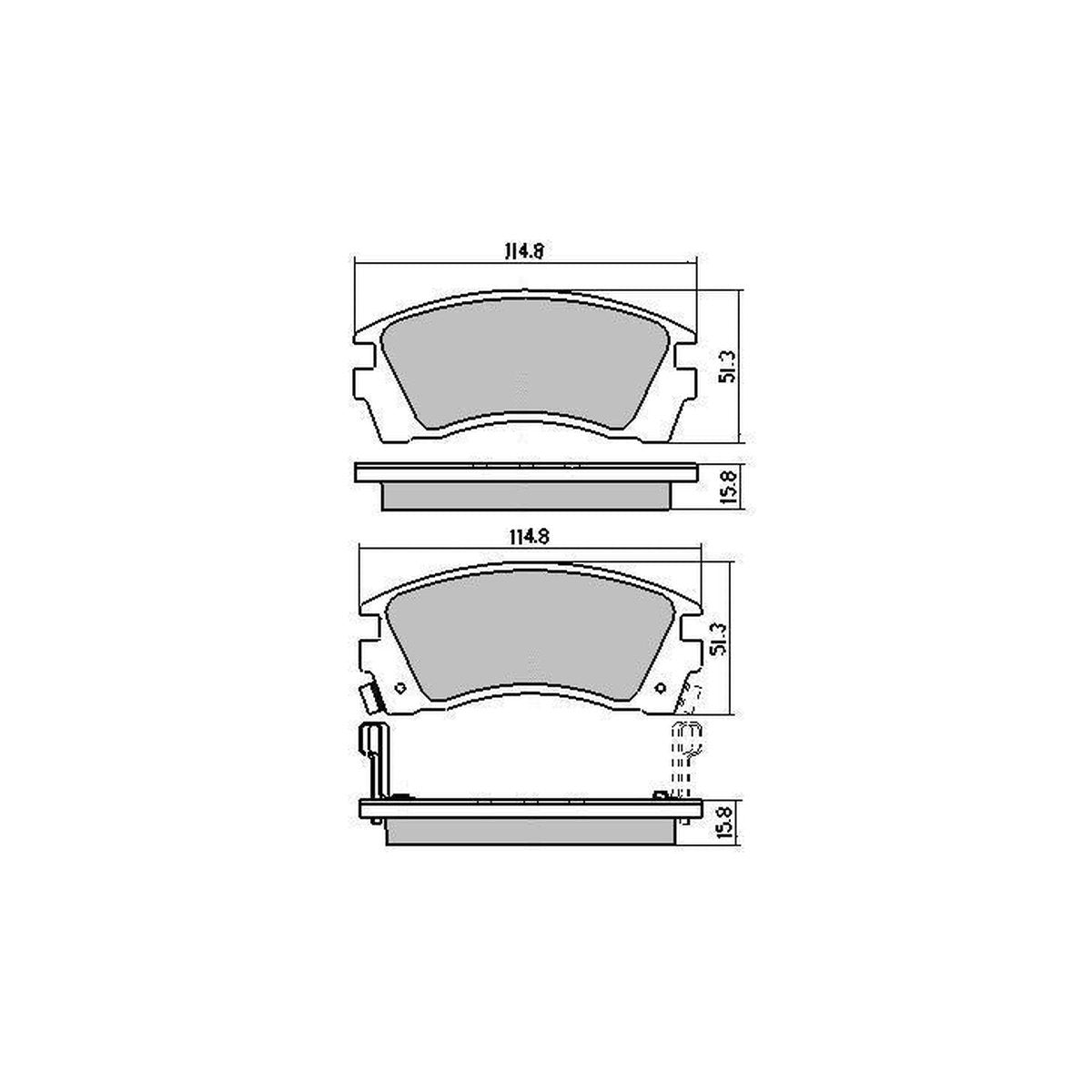 RDA GP Max Brake Pad Set Front RDB1216
