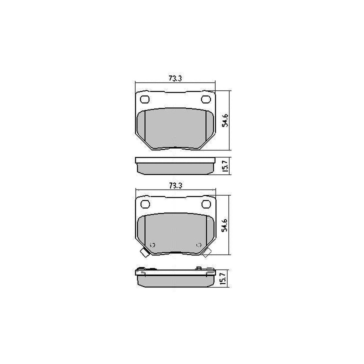 RDA GP Max Brake Pad Set Rear RDB1220