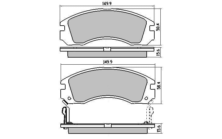 RDA GP Max Brake Pad Set Front RDB1223