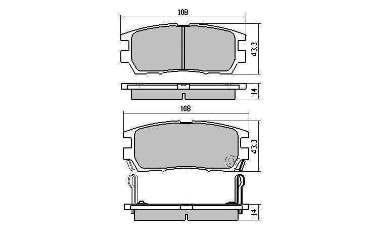 RDA Phantom Ceramic Brake Pad Set Rear RDC1231