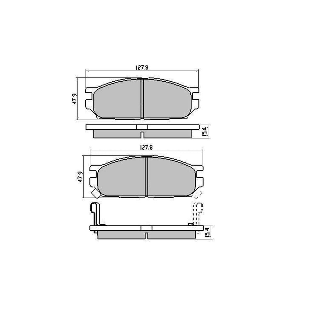 RDA GP Max Brake Pad Set Front RDB1236
