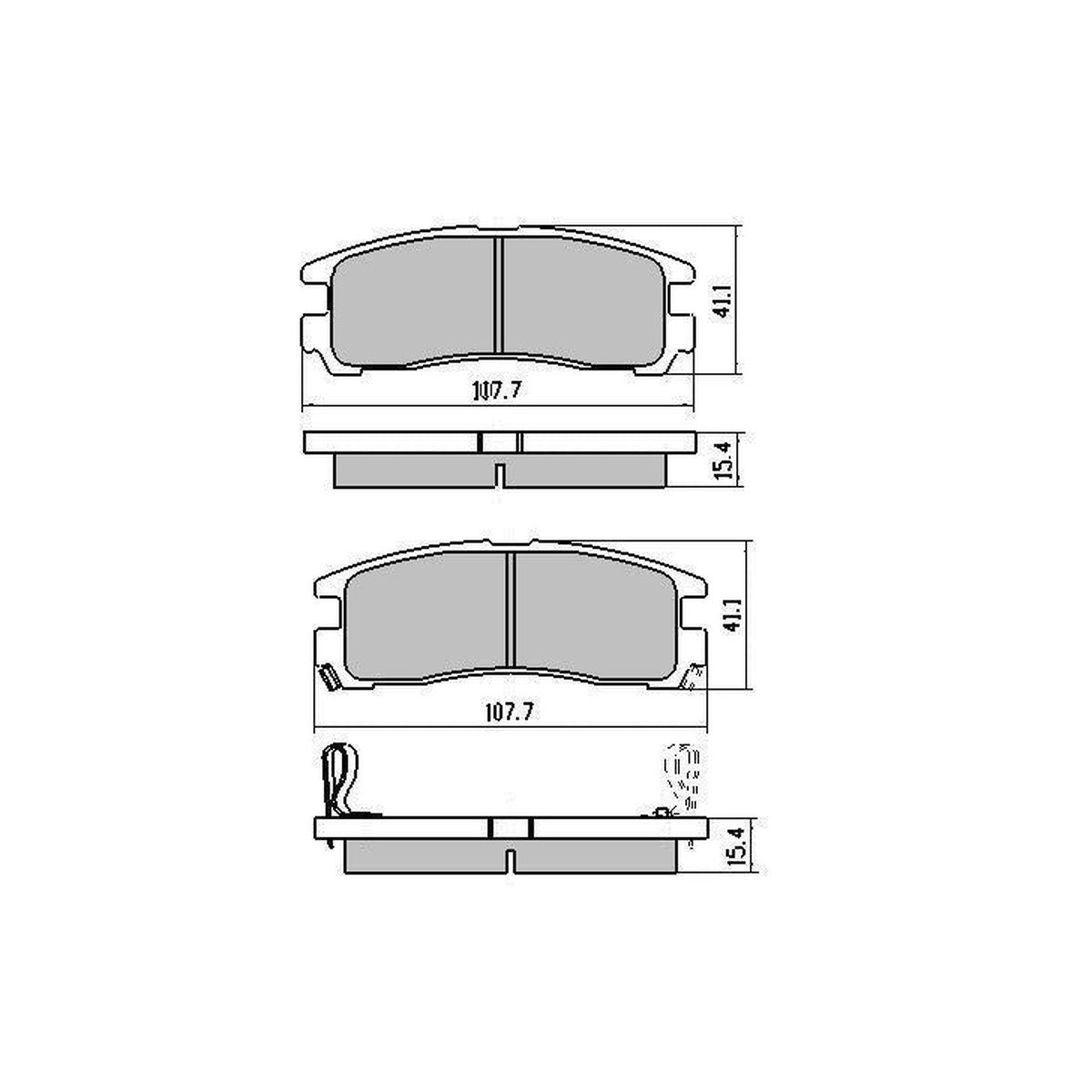 RDA GP Max Brake Pad Set Rear RDB1239
