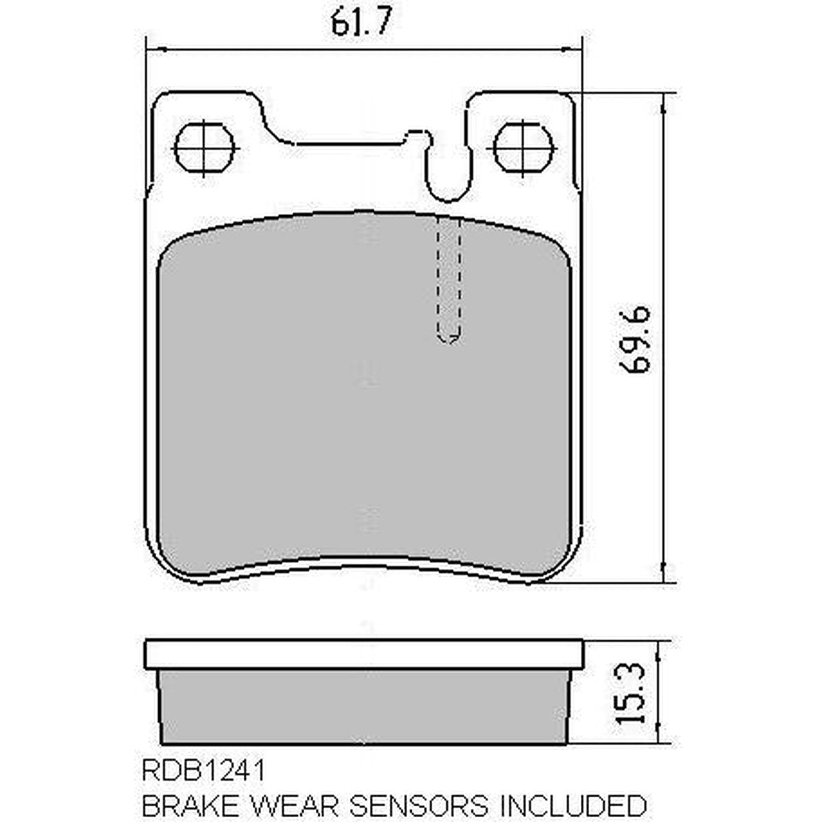 RDA GP Max Brake Pad Set Rear RDB1241