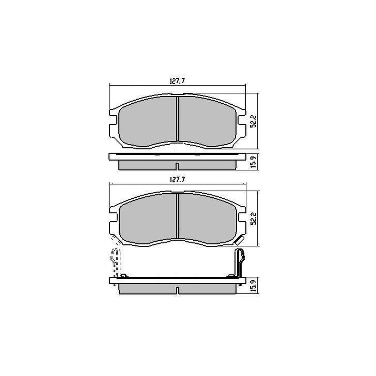 RDA GP Max Brake Pad Set Front RDB1249