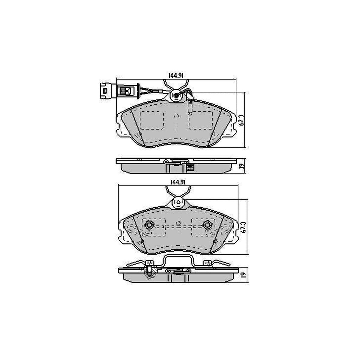 RDA GP Max Brake Pad Set Front RDB1253