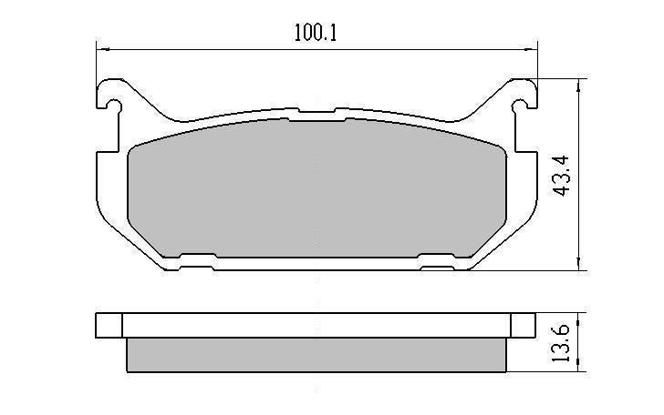 RDA GP Max Brake Pad Set Rear RDB1254