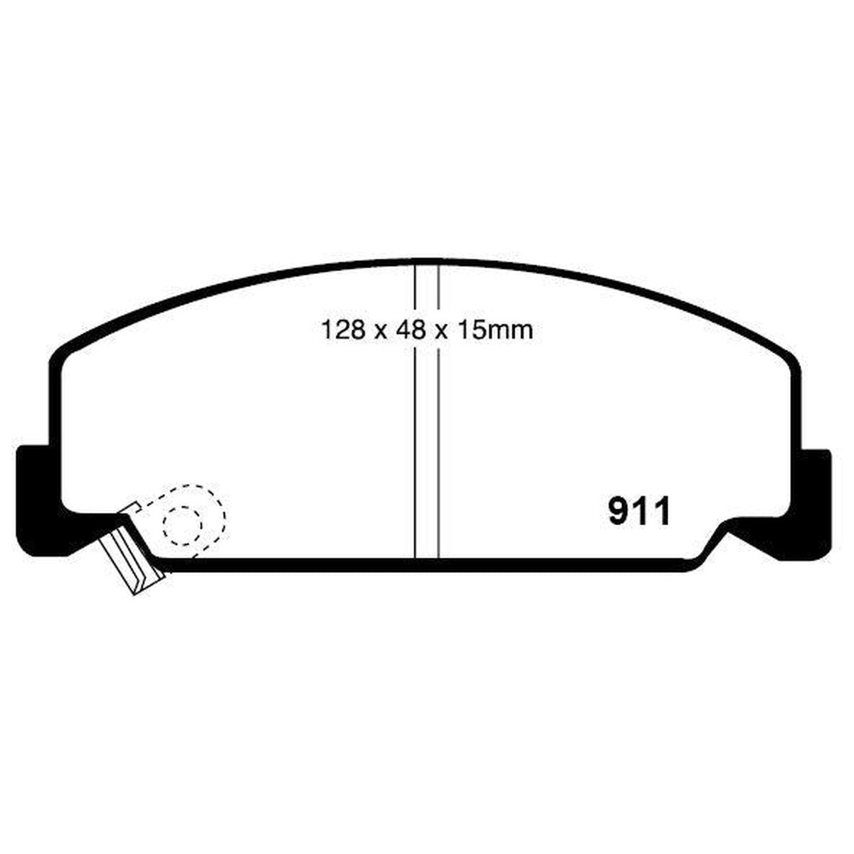 RDA GP Max Brake Pad Set Front RDB1259