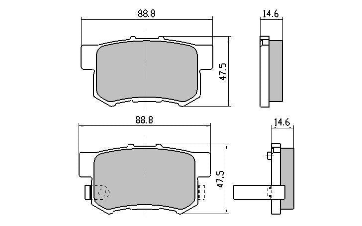RDA Phantom Ceramic Brake Pad Set Rear RDC1265