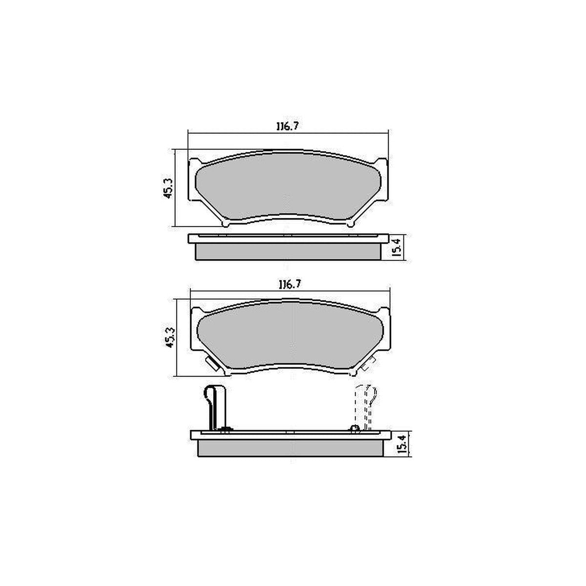 RDA GP Max Brake Pad Set Front RDB1266