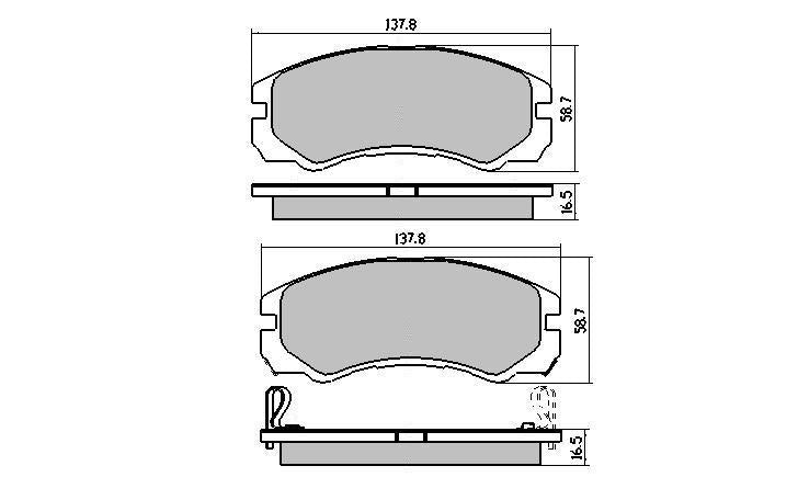 RDA Phantom Ceramic Brake Pad Set Front RDC1270