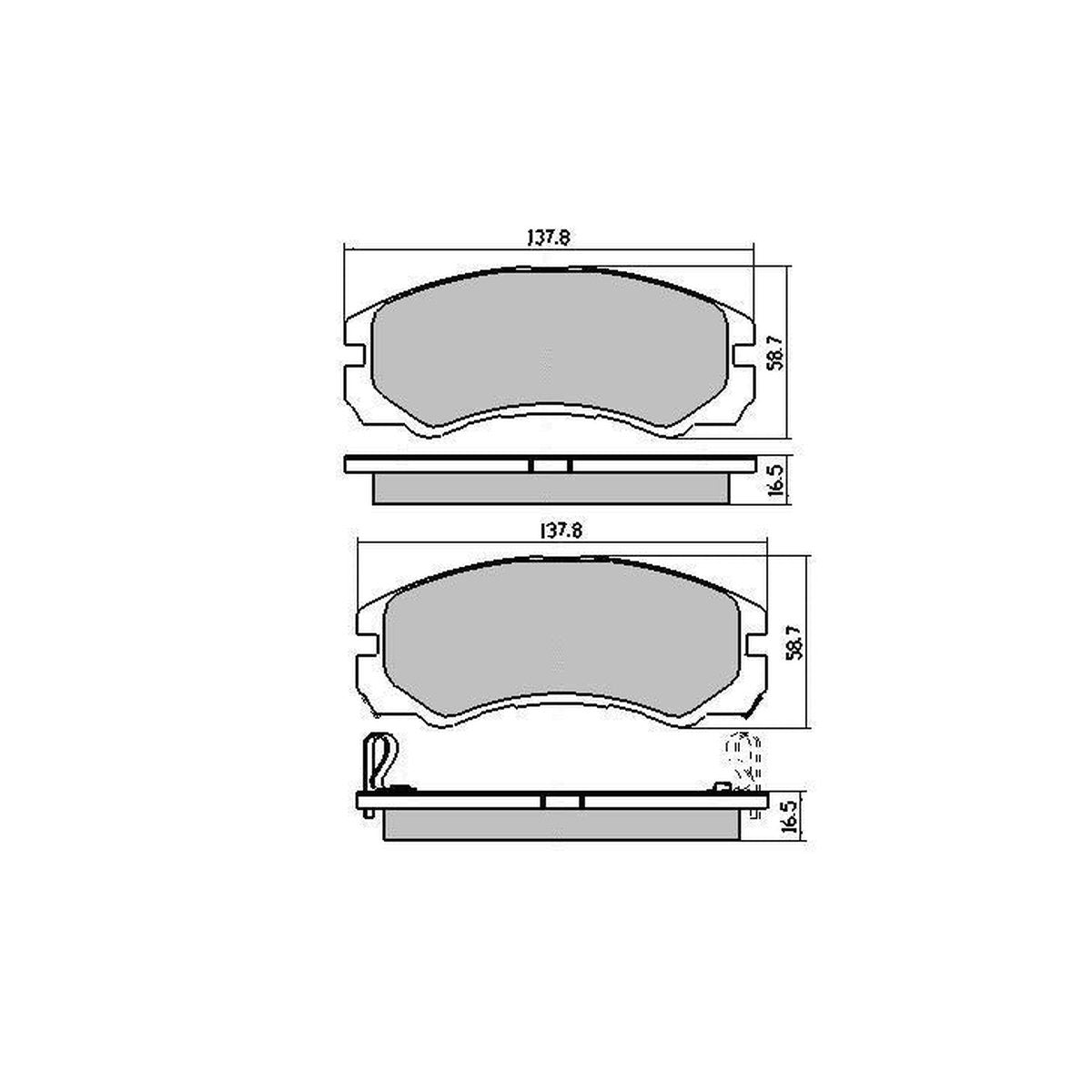 RDA GP Max Brake Pad Set Front RDB1270