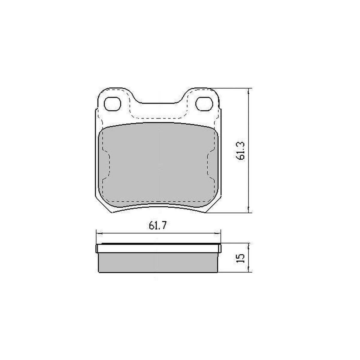 RDA GP Max Brake Pad Set Rear RDB1273