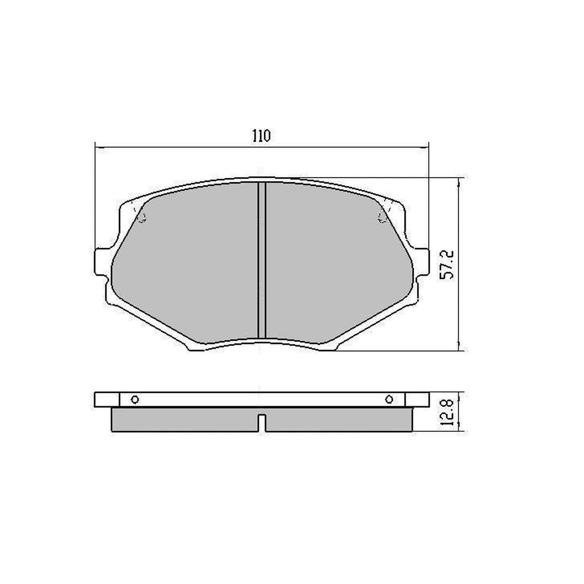 RDA GP Max Brake Pad Set Front RDB1282
