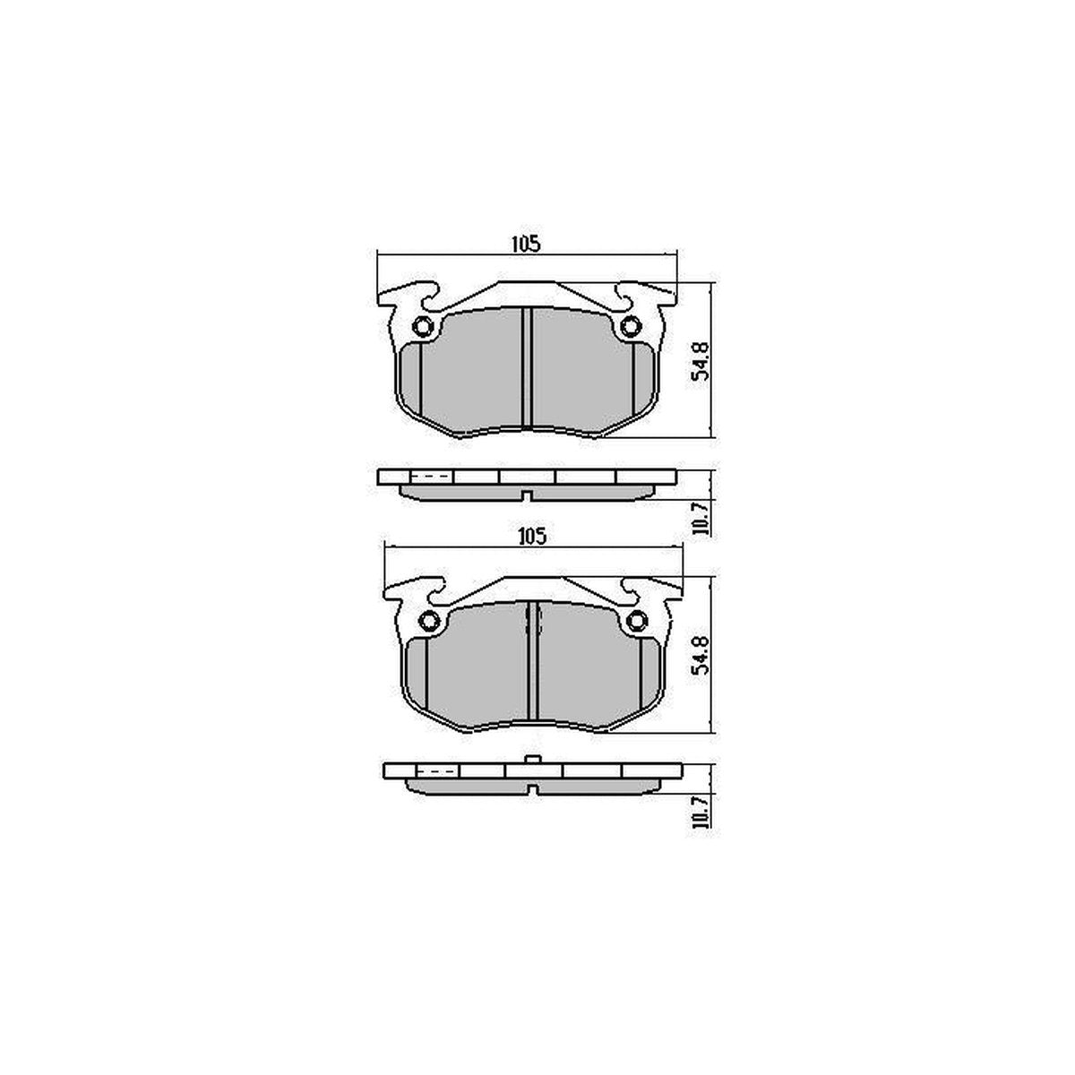RDA GP Max Brake Pad Set Rear RDB1301