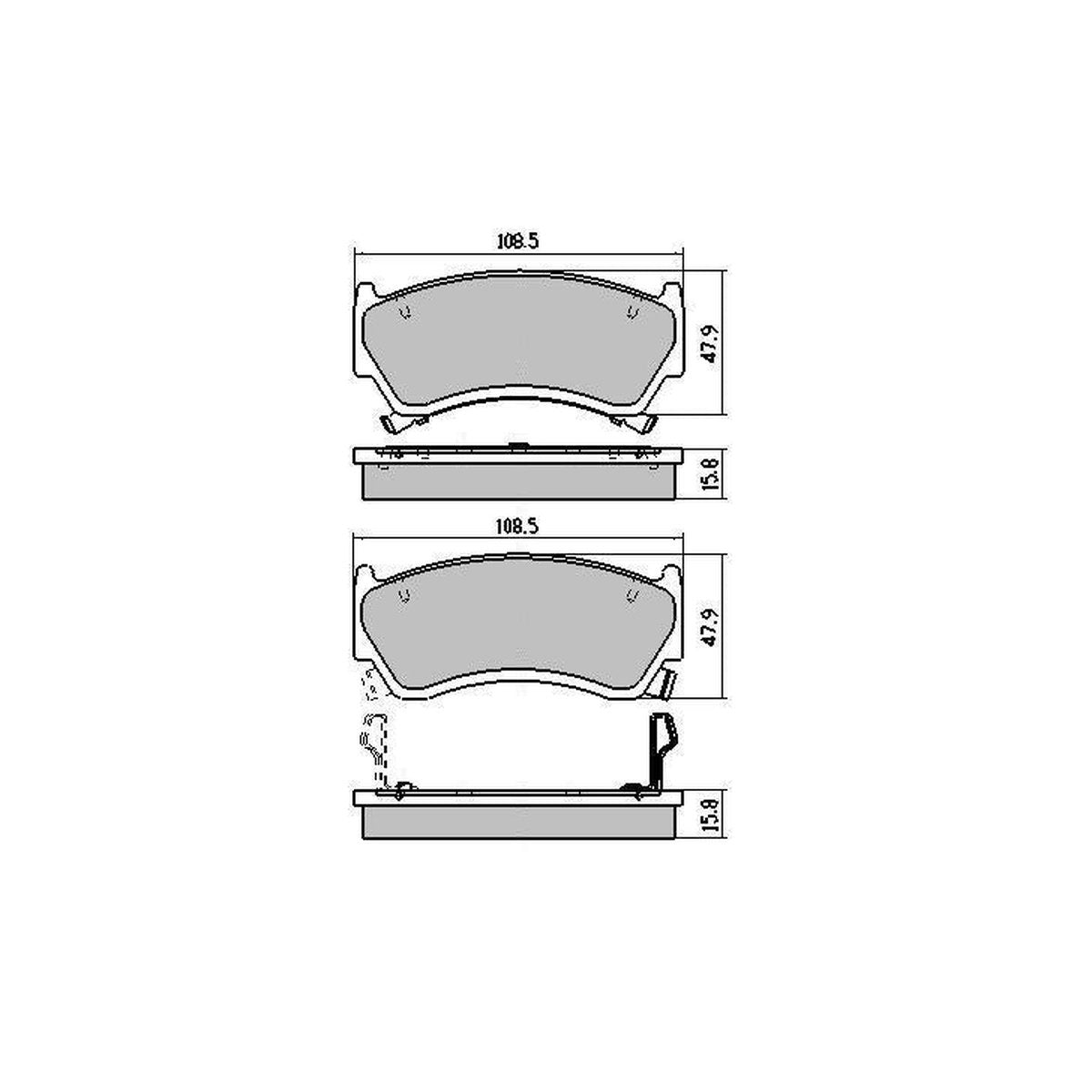 RDA GP Max Brake Pad Set Front RDB1302