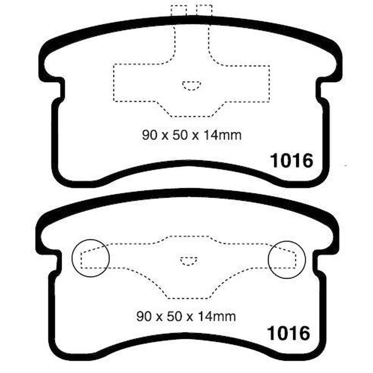 RDA GP Max Brake Pad Set Front RDB1303