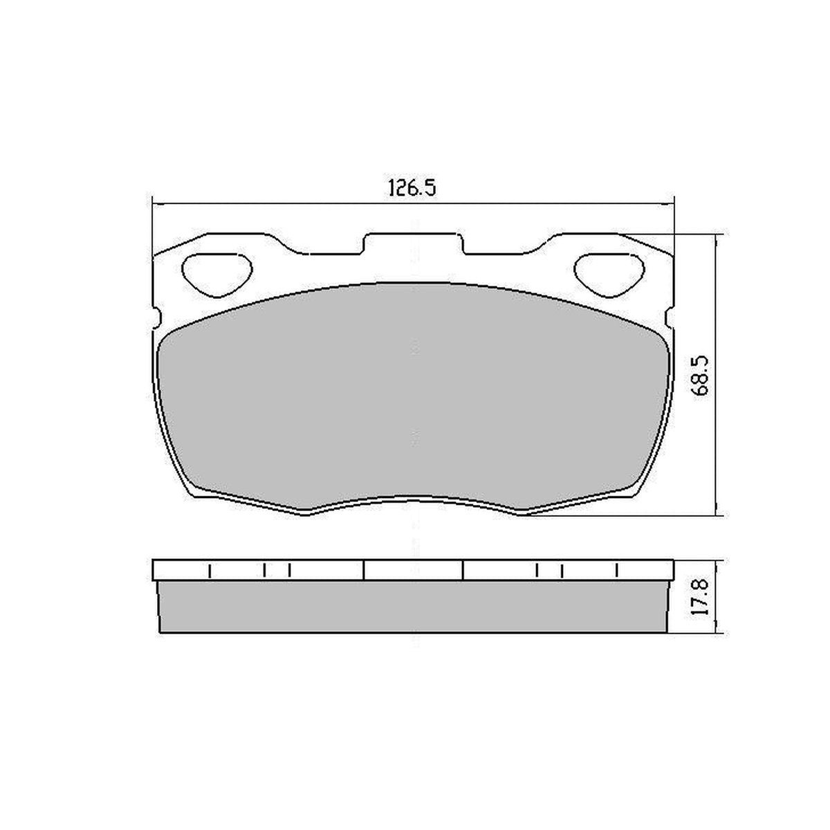 RDA GP Max Brake Pad Set Front RDB1305