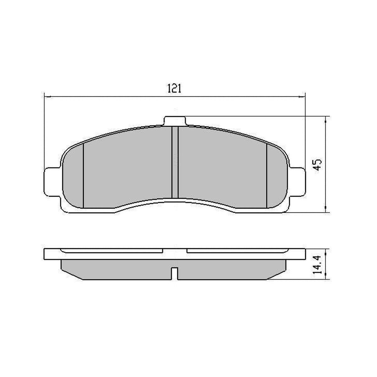 RDA GP Max Brake Pad Set Front RDB1307