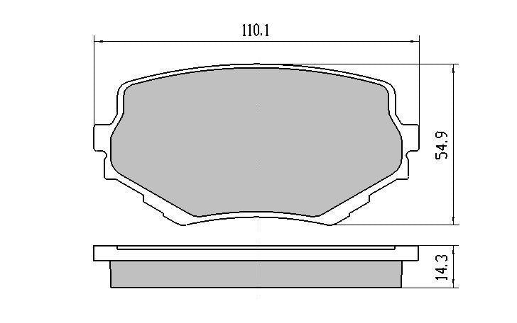 RDA GP Max Brake Pad Set Front RDB1312