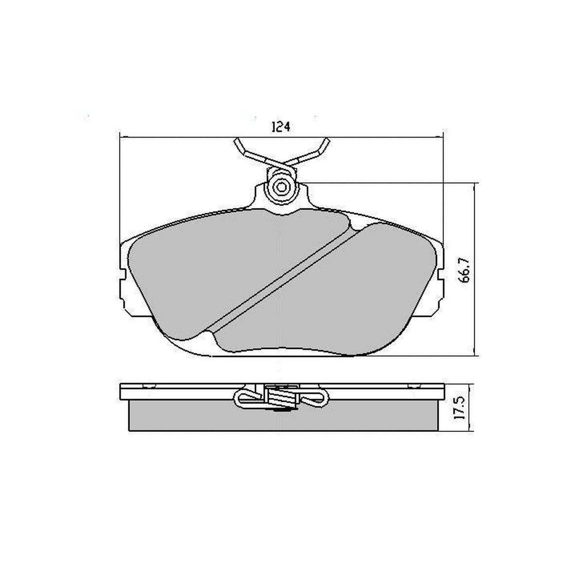 RDA GP Max Brake Pad Set Front RDB1318