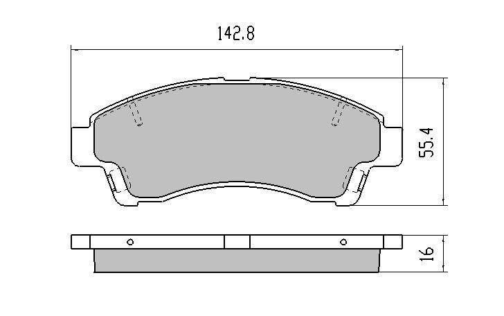 RDA GP Max Brake Pad Set Front RDB1322