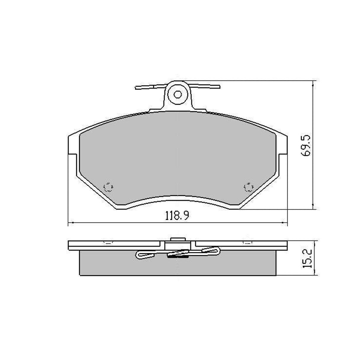 RDA GP Max Brake Pad Set Front RDB1325