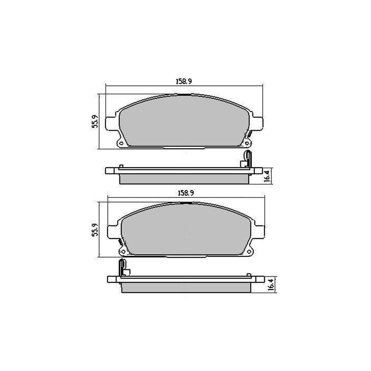 RDA GP Max Brake Pad Set Front RDB1333