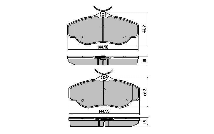 RDA GP Max Brake Pad Set Front RDB1336