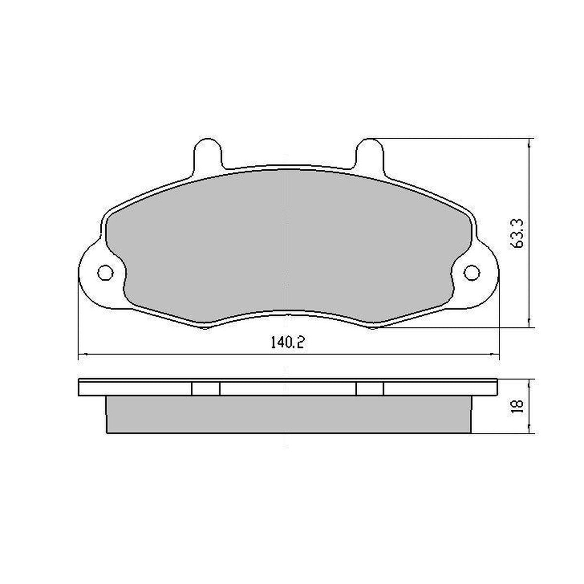 RDA GP Max Brake Pad Set Front RDB1340SM