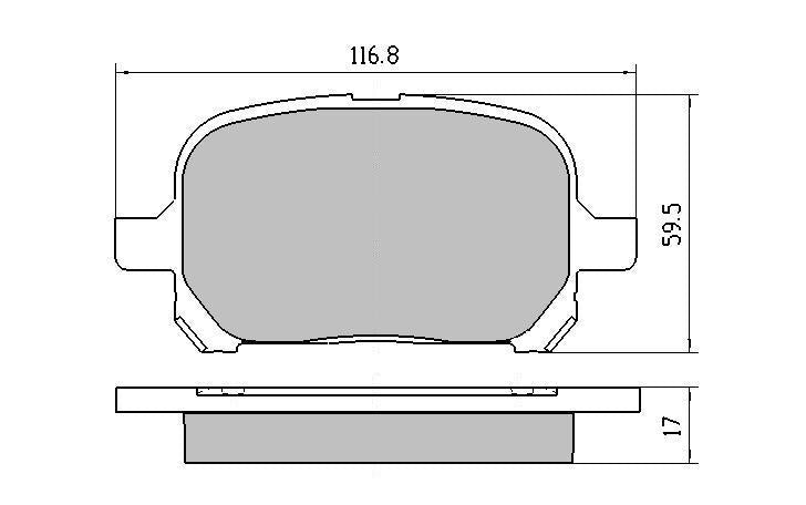 RDA GP Max Brake Pad Set Front RDB1345