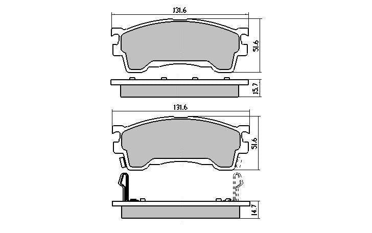 RDA Phantom Ceramic Brake Pad Set Front RDC1362