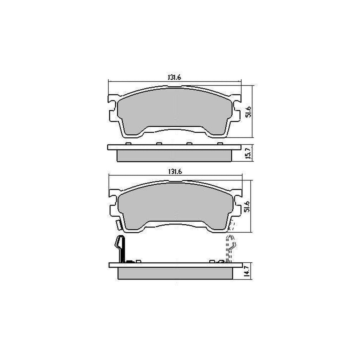 RDA GP Max Brake Pad Set Front RDB1362
