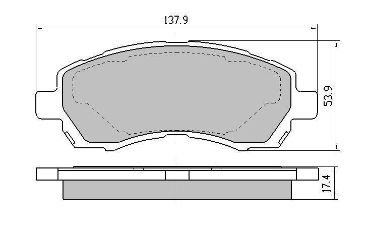RDA GP Max Brake Pad Set Front RDB1363