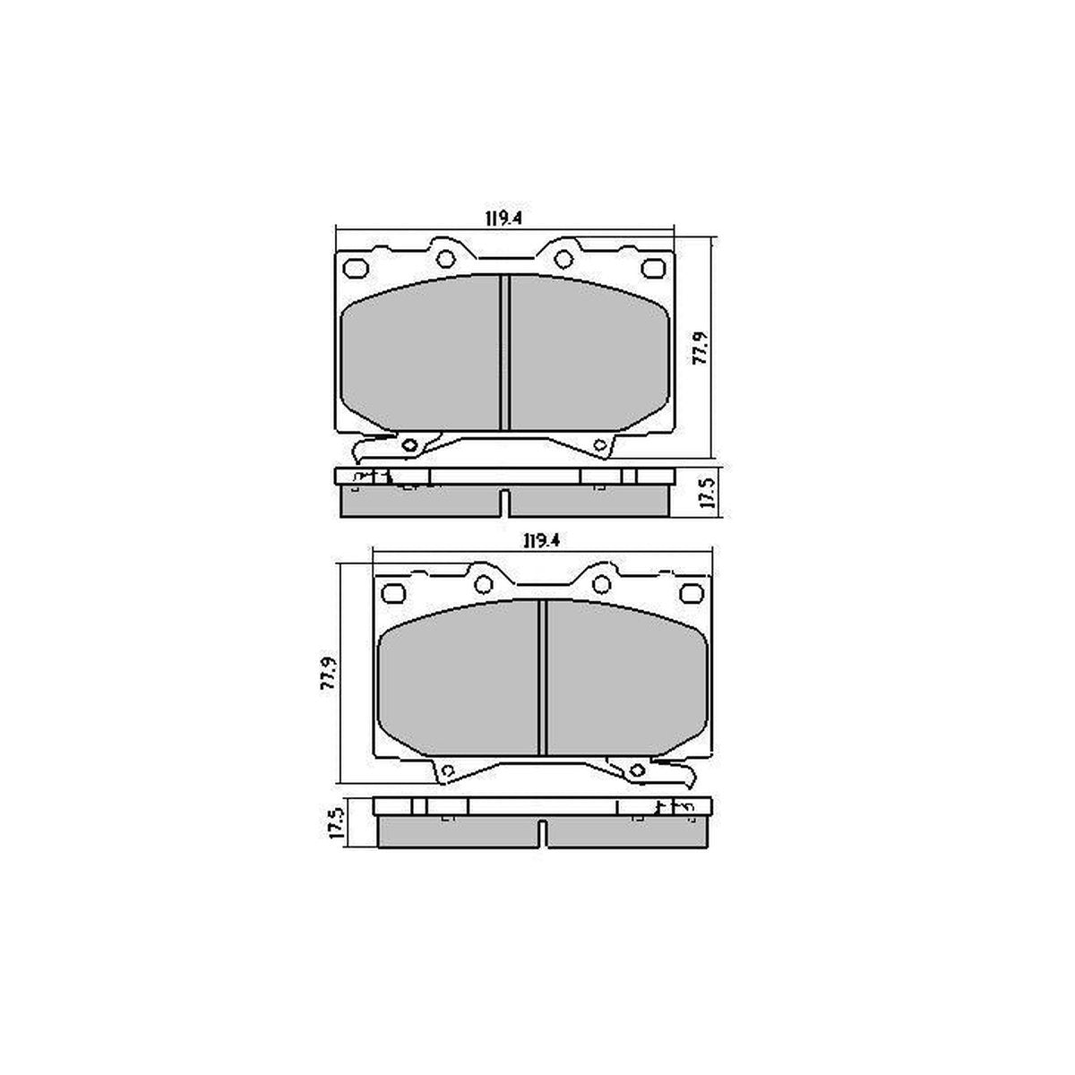 RDA GP Max Brake Pad Set Front RDB1365SM