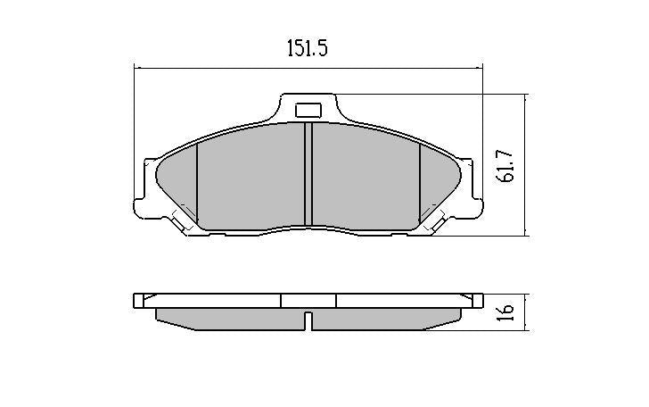 RDA GP Max Brake Pad Set Front RDB1366
