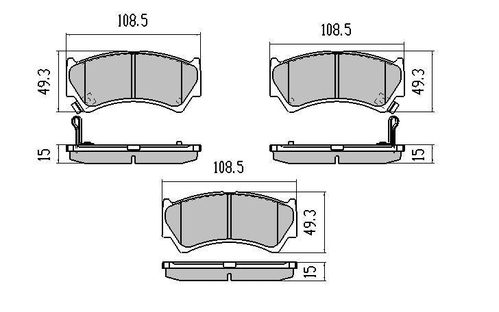 RDA GP Max Brake Pad Set Front RDB1367