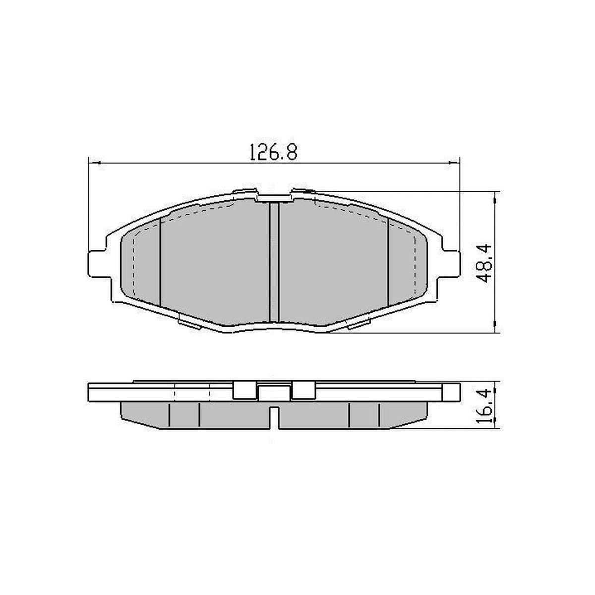 RDA GP Max Brake Pad Set Front RDB1368