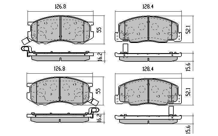 RDA GP Max Brake Pad Set Front RDB1372